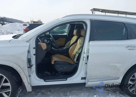 2021 Hyundai Santa Fe Calligraphy из США, поврежденный, VIN 5NMS5DAL4MH348545